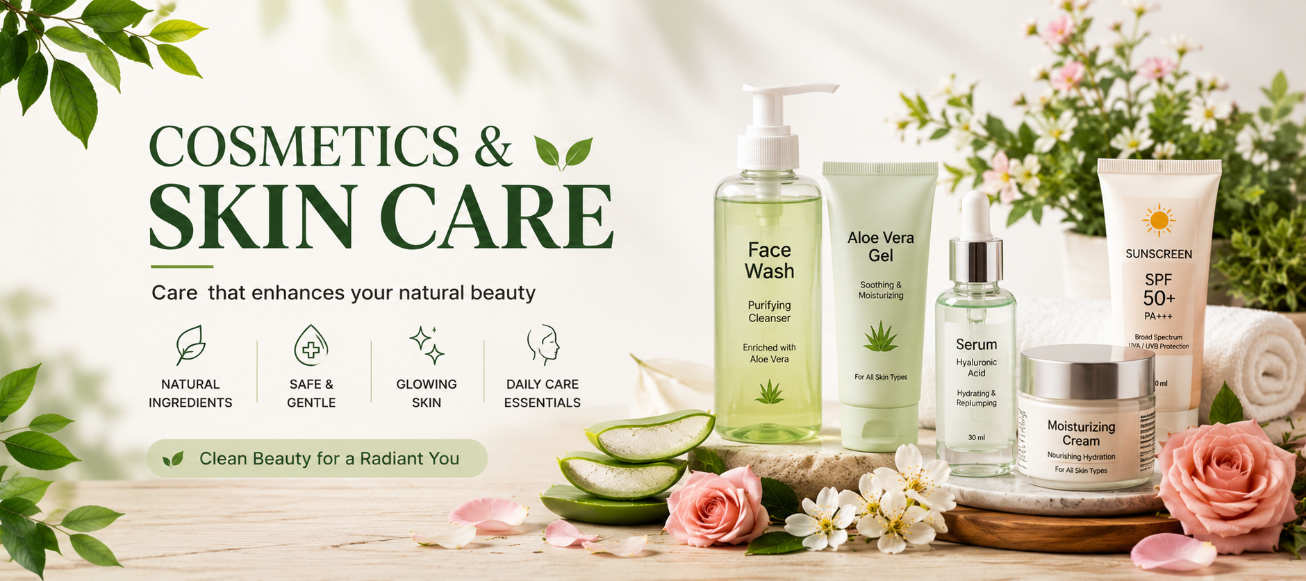 Cosmetics and skincare category